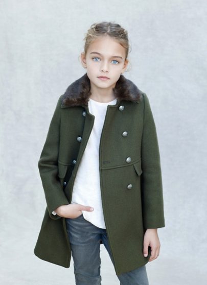 Le manteau officier Kid’s Zara