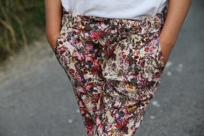 pantalon fleuri Zara