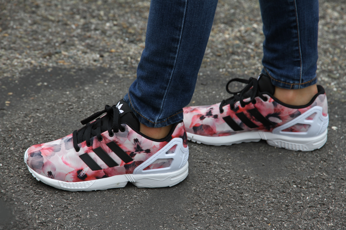 adidas zx flux noir a fleur