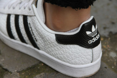 Cuir Bubble sur les Superstar