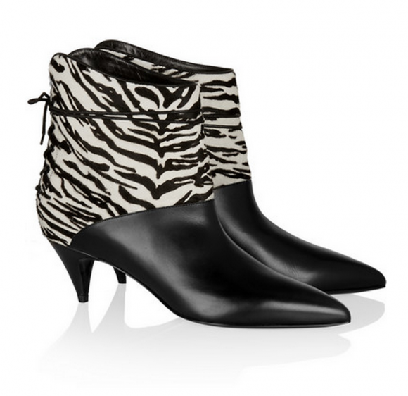 bottine zebre femme