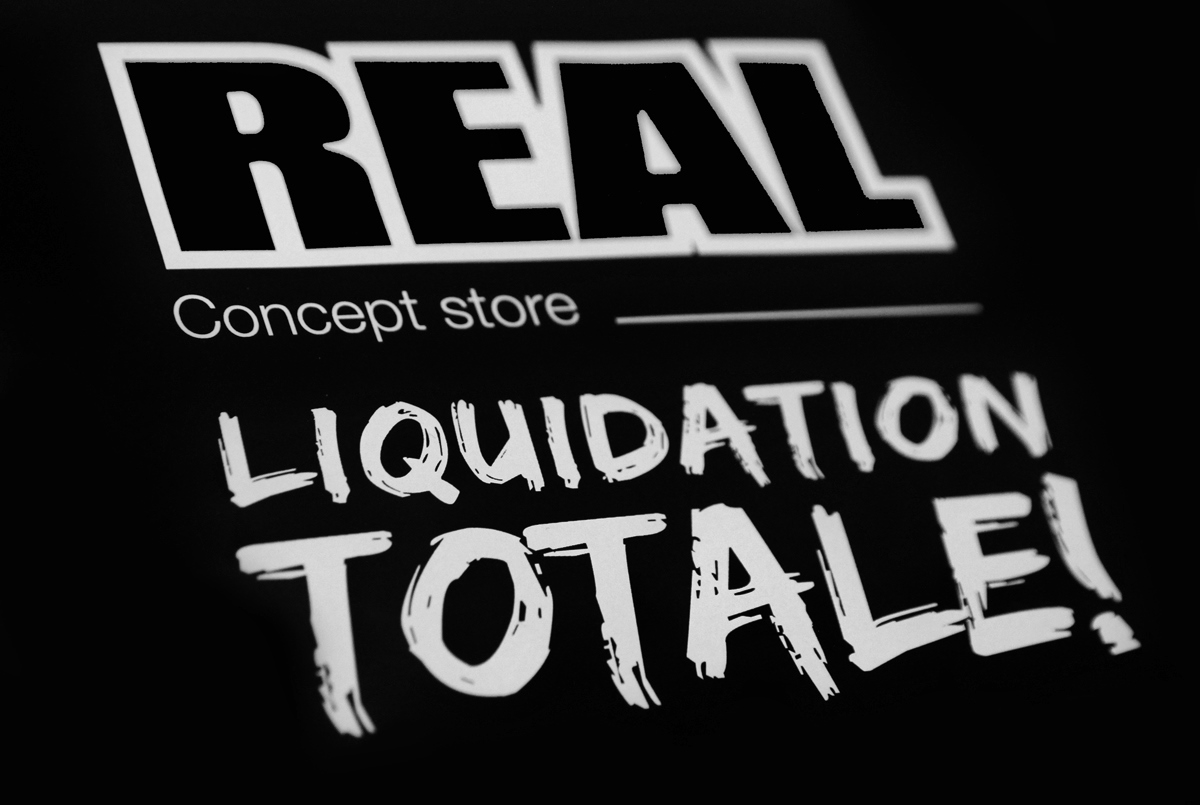 Liquidation de la boutique Real