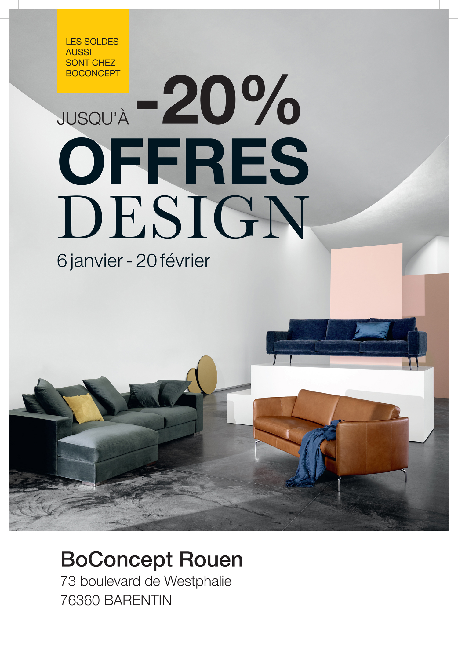 Les Offres Design Hiver 2018 chez BoConcept